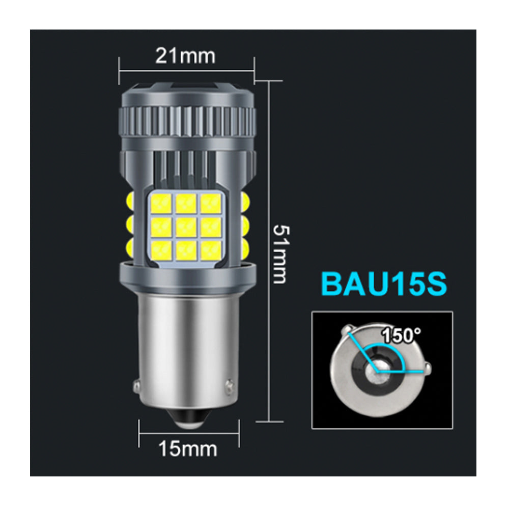 BAU15S led narancssárga CANBUS 2db (polaritásfüggetlen)