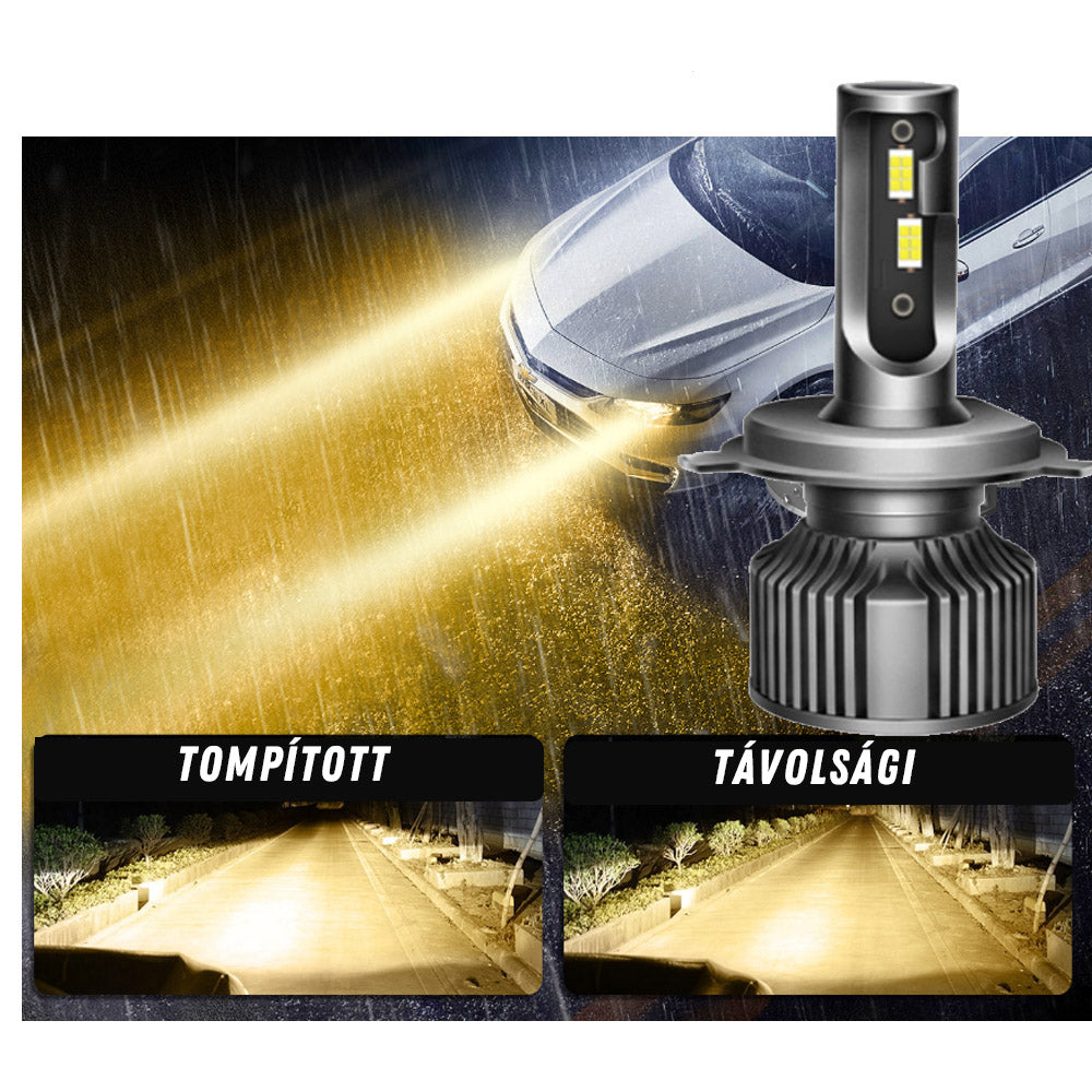 H4 Led izzó 2db 4300K