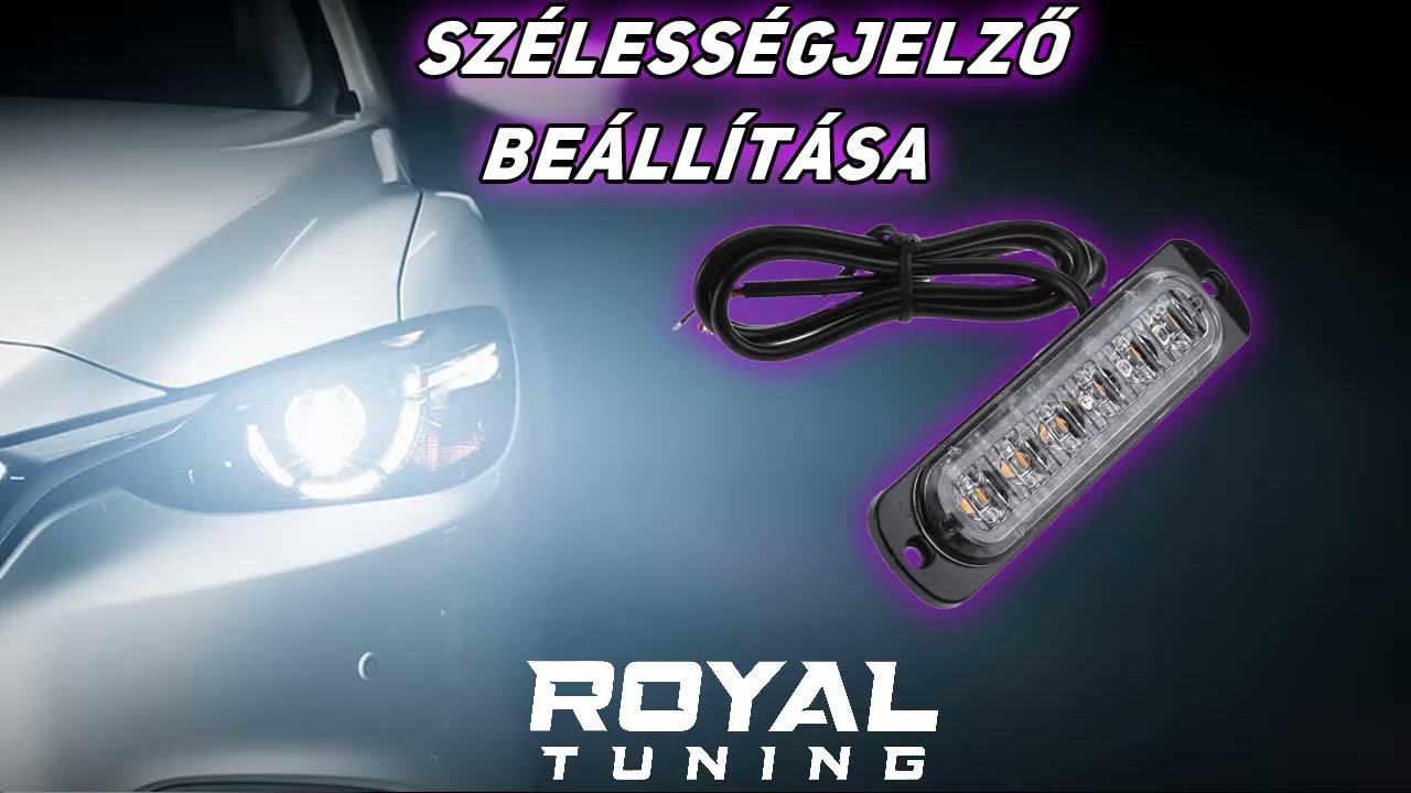 Szélességjelző oldalsó helyzetjelző ledes fehér 2db