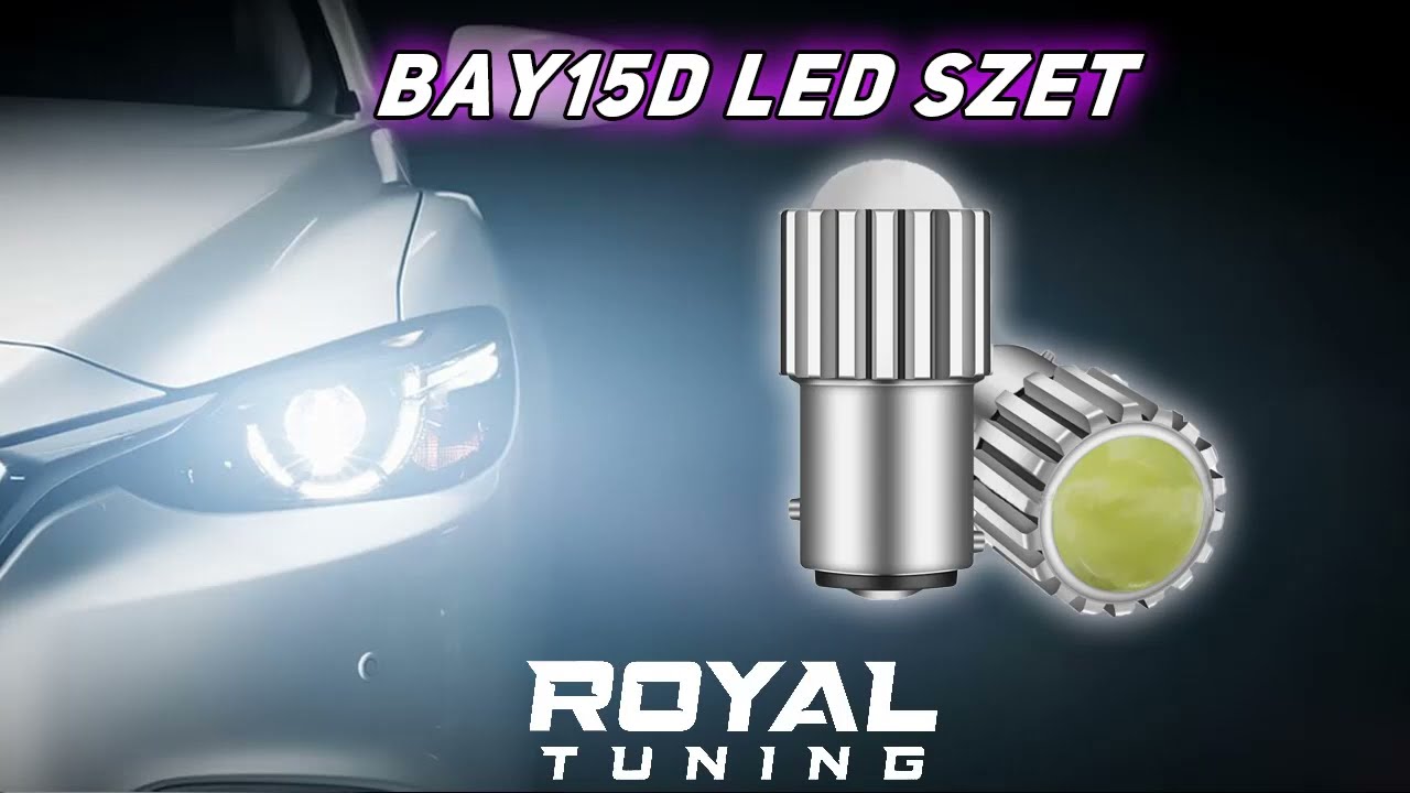 BAY15D led fehér 2db