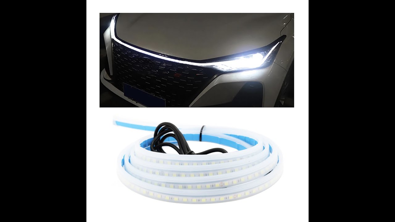 Motorháztető ledszalag fehér