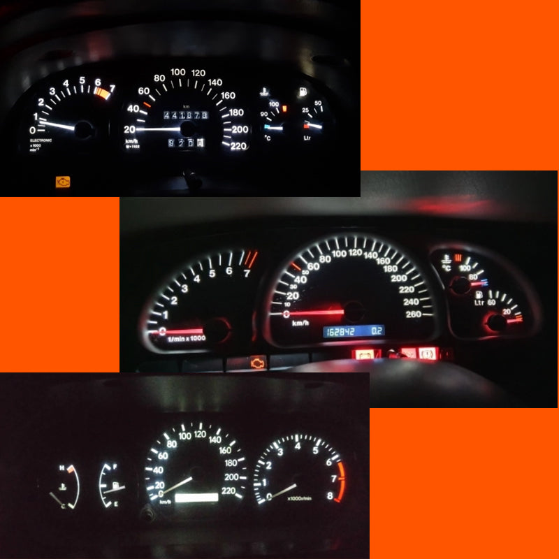 B8.5D led műszerfal izzó fehér 5db