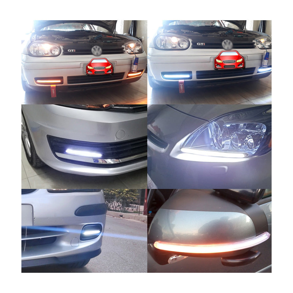 Ledes nappali menetfény szett index és üdvözlőfény funkcióval 2db