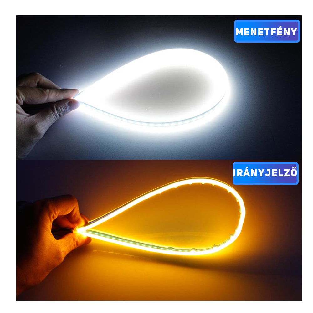 Ledes nappali menetfény szett üdvözlőfény és futófényes index funkcióval 2db