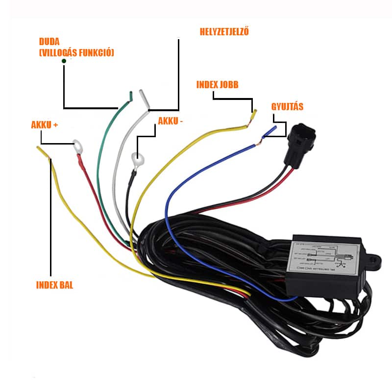 Nappali menetfény vezérlő elektronika