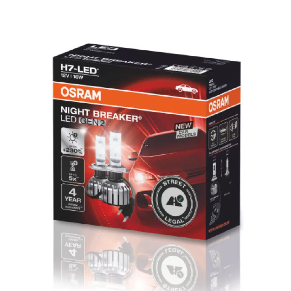 Osram Night Breaker H7 LED GEN 2db +230% fényerő