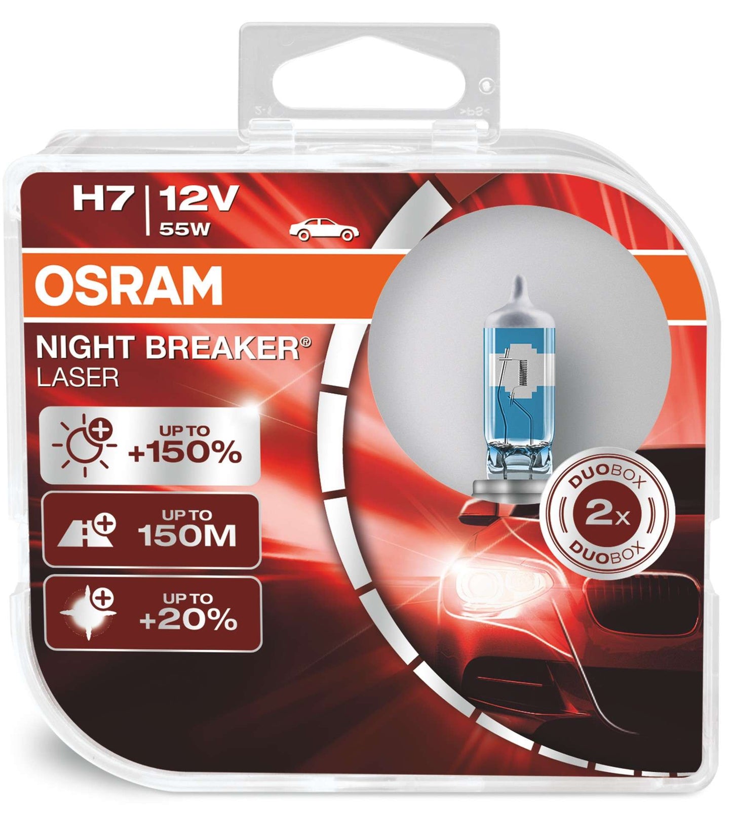 Osram Night breaker laser +150% H7 55w 2db