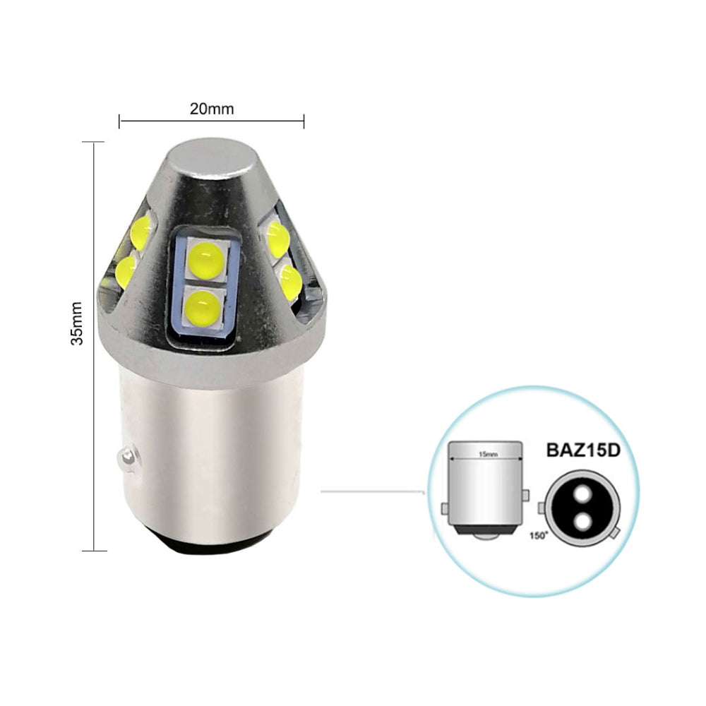 BAZ15D P21/4w led fehér 2db