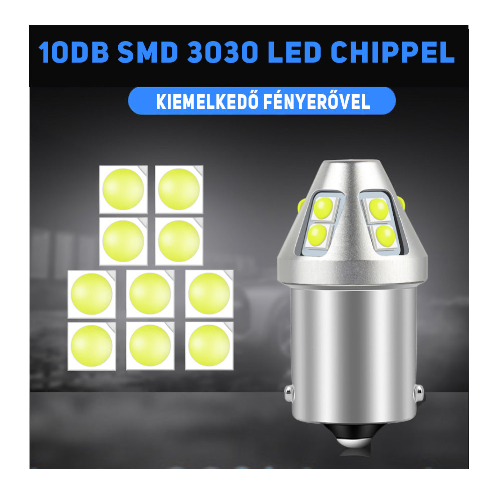 BAZ15D P21/4w led piros 2db