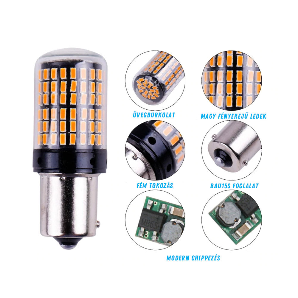 BAU15S led sárga 2db