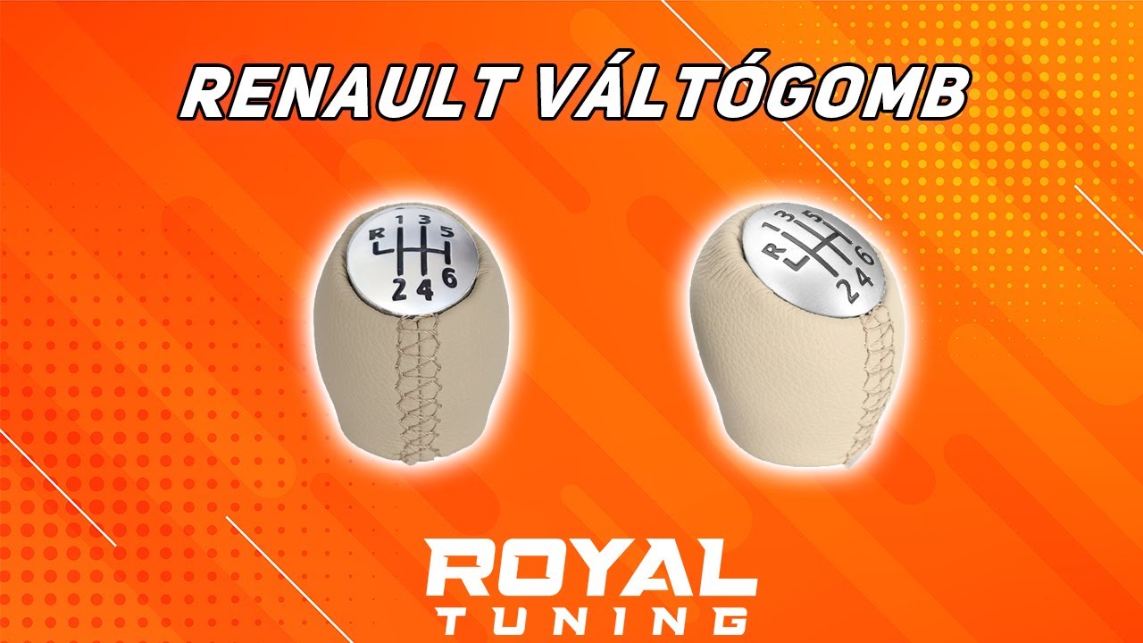 Renault váltógomb 6 sebességes bőrözött beige