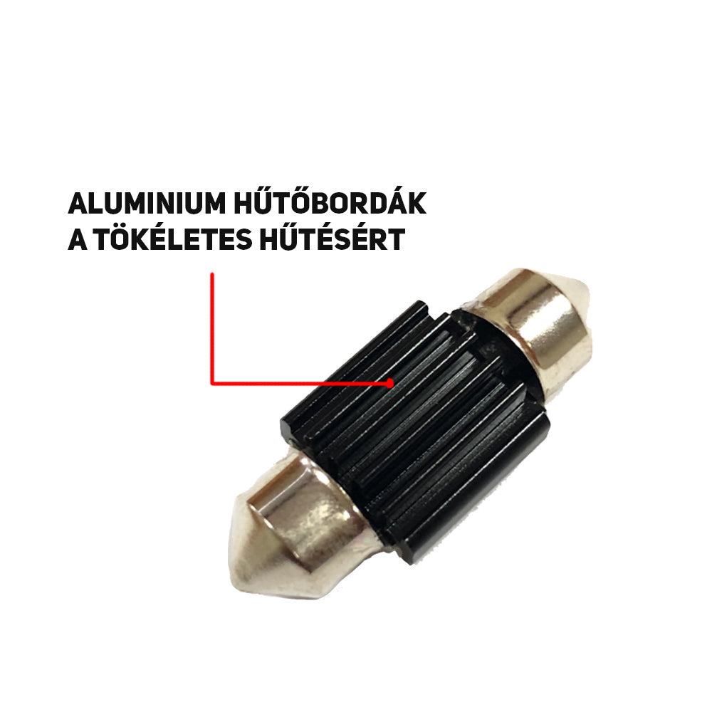 Szofita led 41mm Canbus hűtőbordás 2db