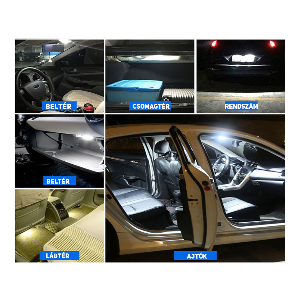 Szofita led 31mm Canbus hűtőbordás 2db