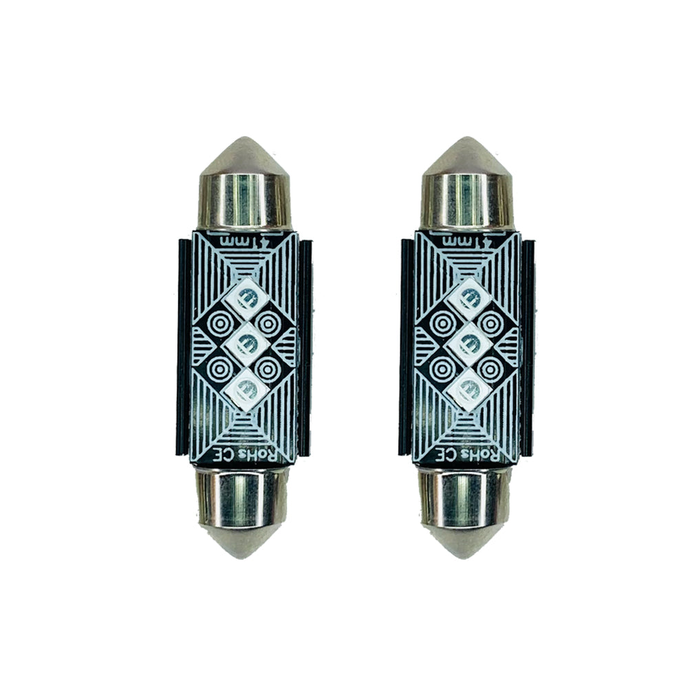 Szofita led 39mm Canbus hűtőbordás 2db kék