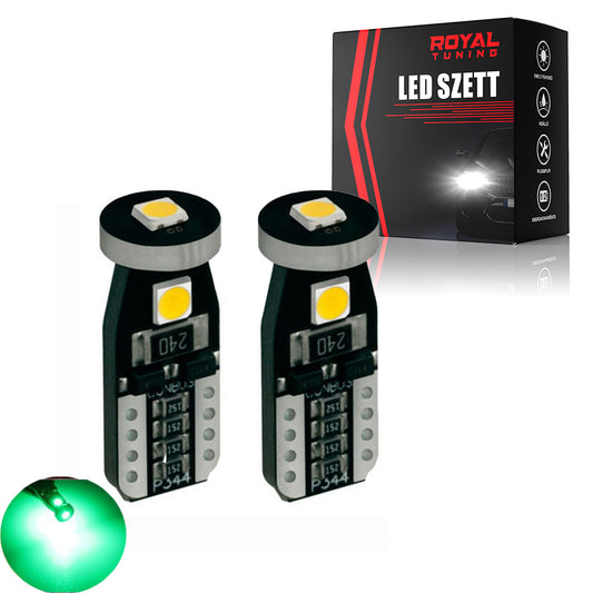 T10 led zöld 2db