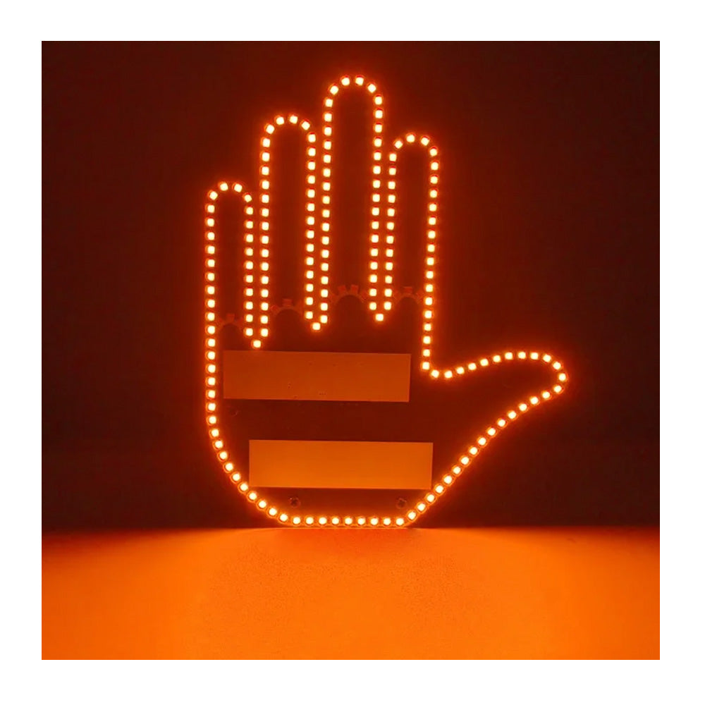 Világító kéz autóba