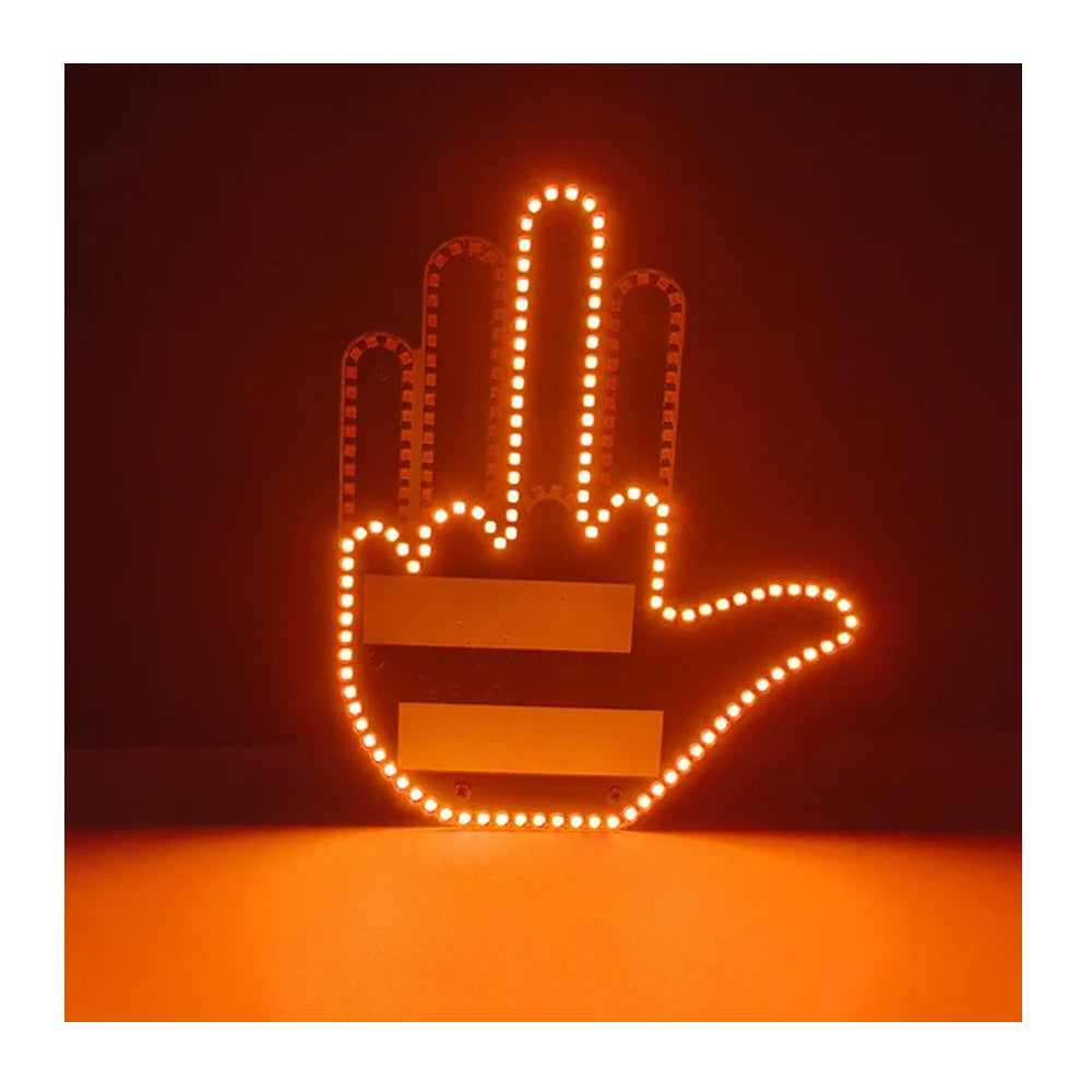 Világító kéz autóba