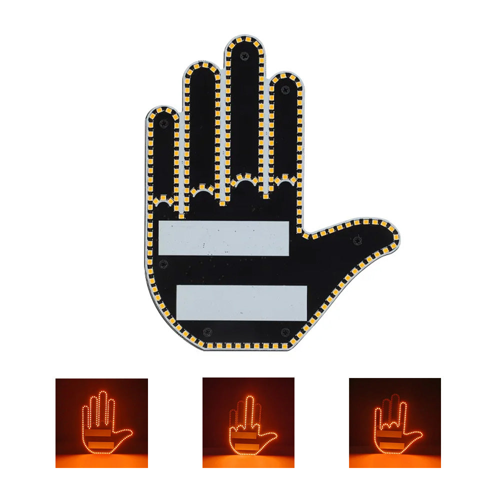 Világító kéz autóba