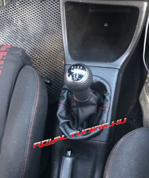 Volkswagen Golf 3 Polo váltógomb és váltószoknya piros varrással