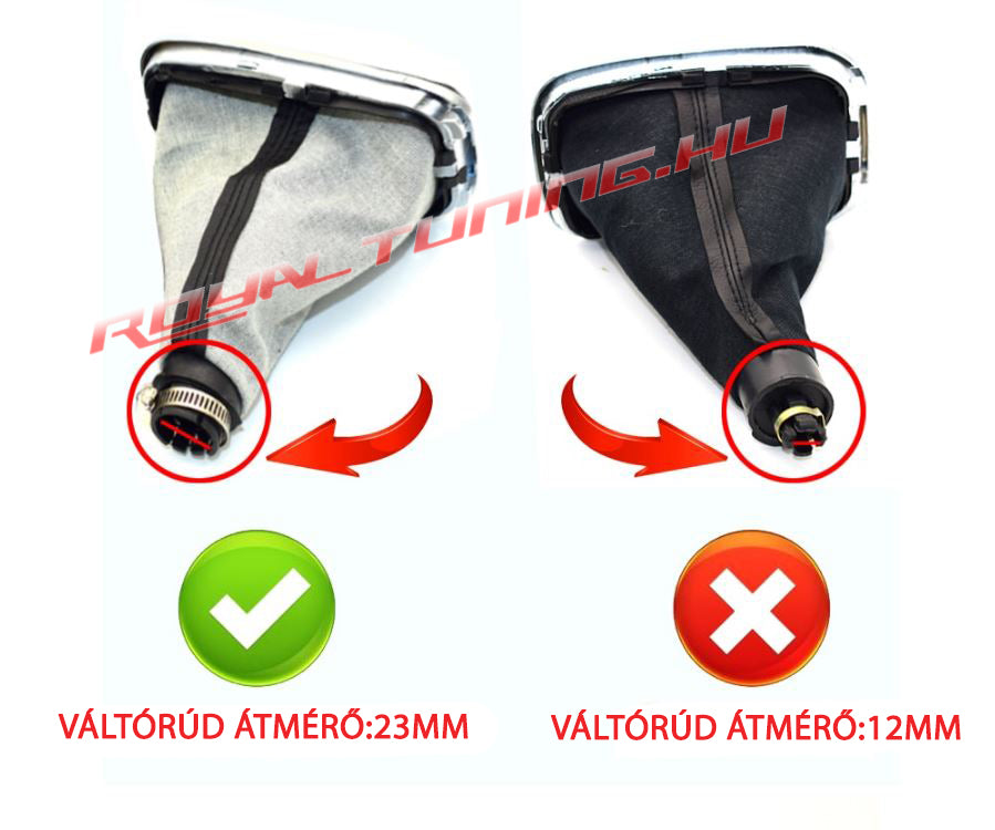 Volkswagen Golf 4 váltógomb és váltószoknya  5 seb  23mm